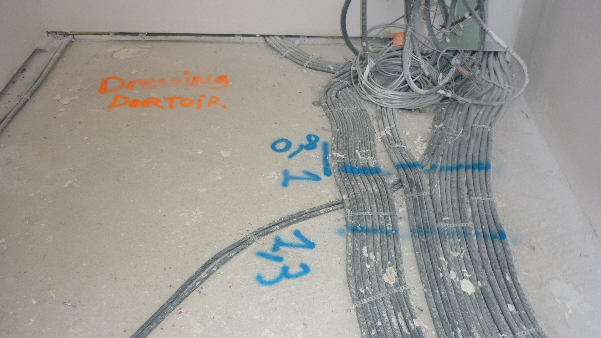 Chantier du parking Marconajo pour la création de comptage tarif jaune réalisé grace à ITEC