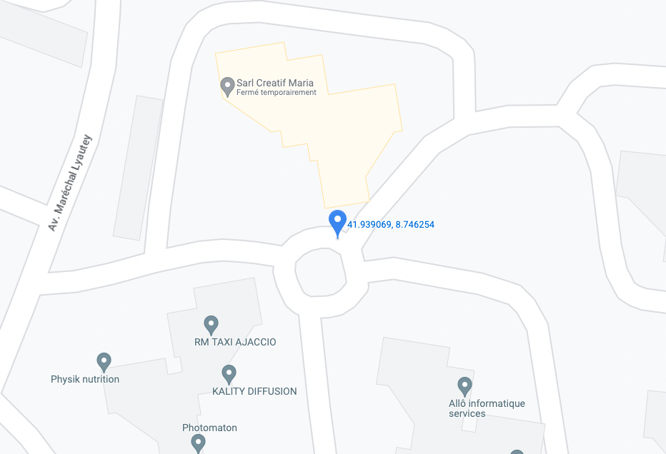 Plan Google Maps des locaux d'ITEC